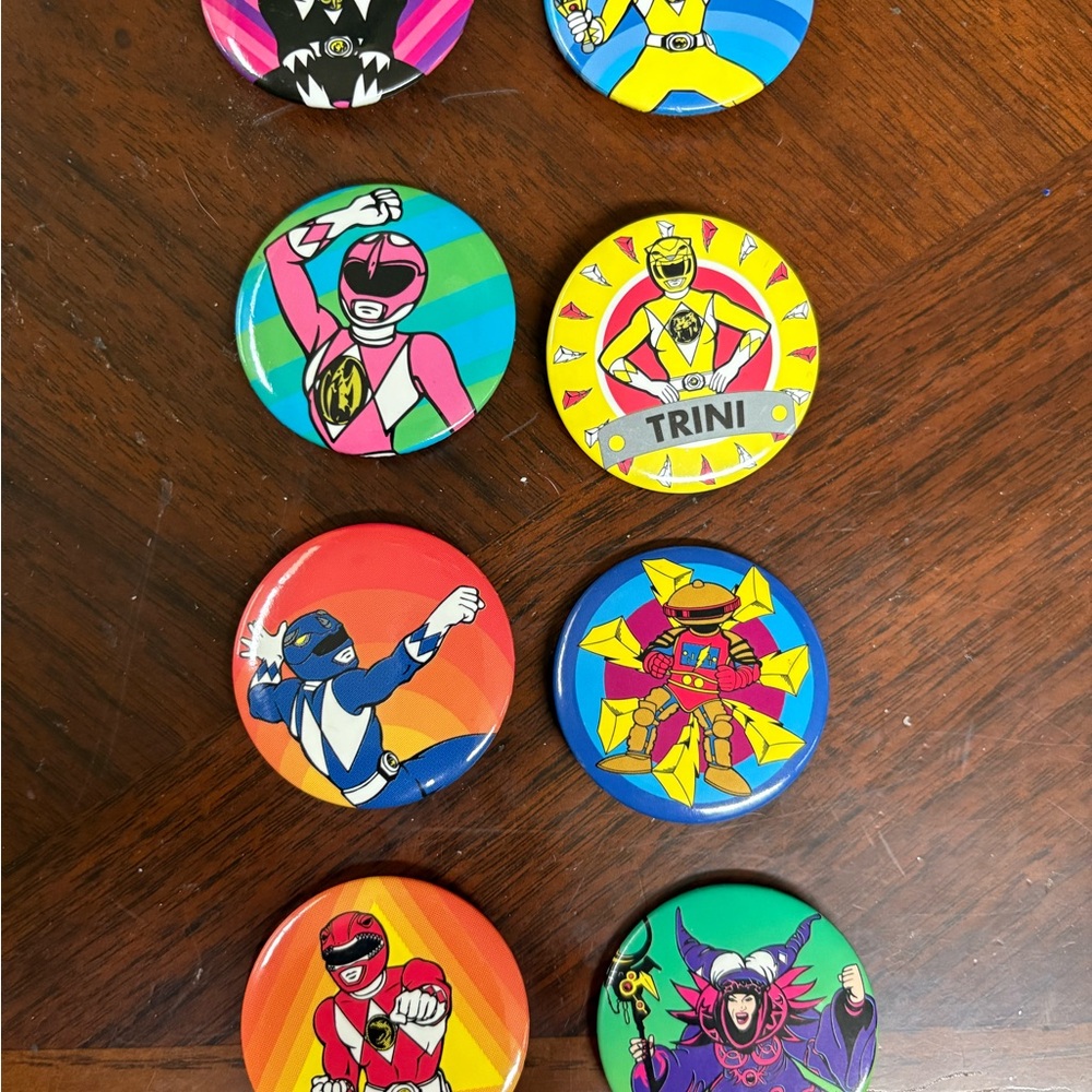 Power Ranger Button Set - Multicolor - Picture 3 of 3